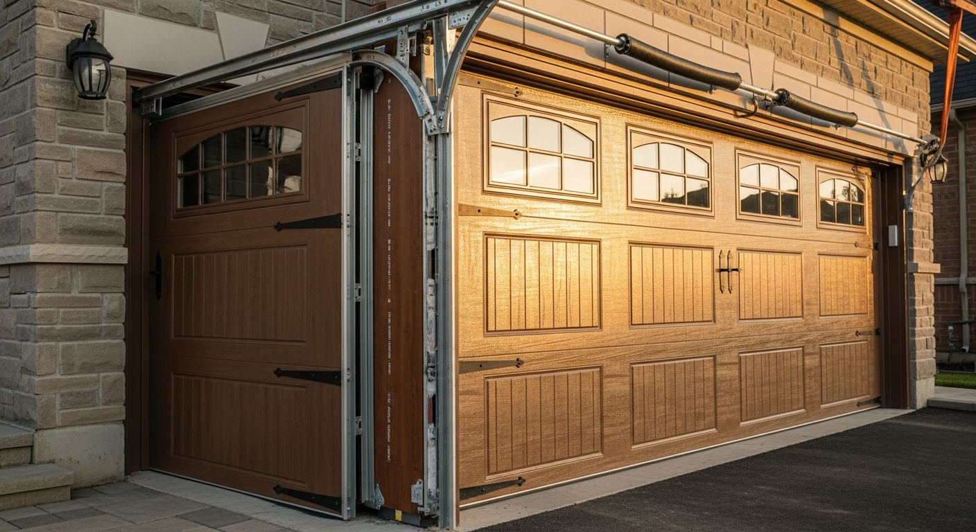 Editorial detail of a Richmond Hill garage door installation install — visible quality finish