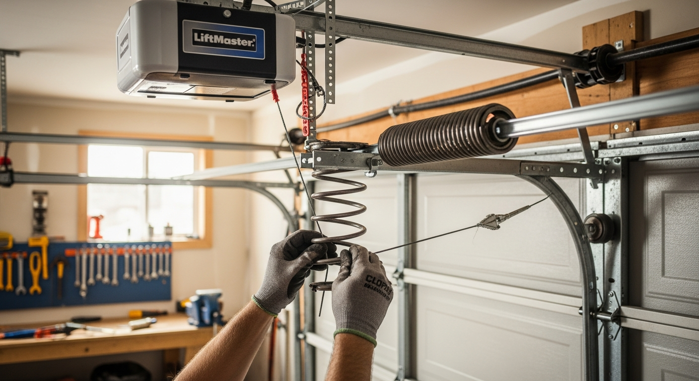 Professional garage door repair project completed by RenoHouse in Clarington — quality workmanship guaranteed
