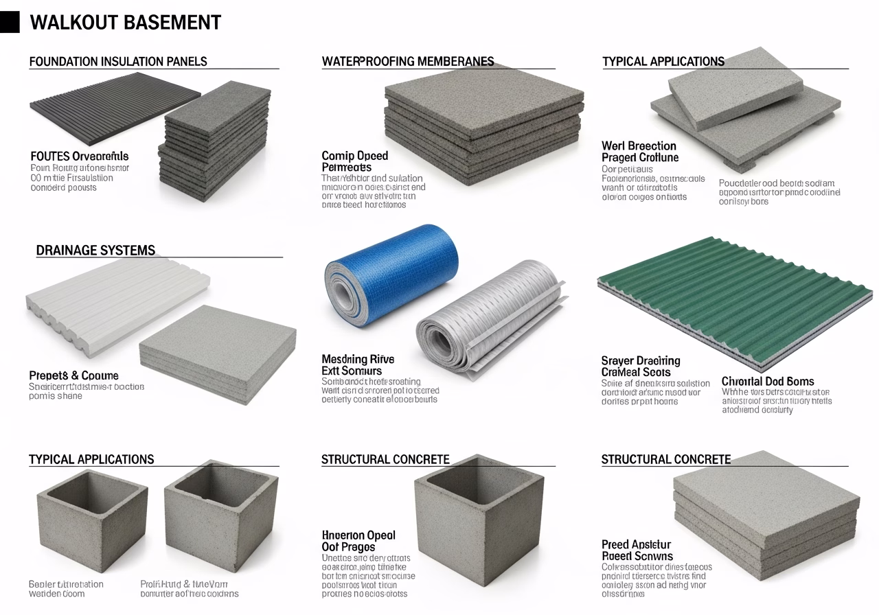 Walkout Basement Creation brand and material comparison