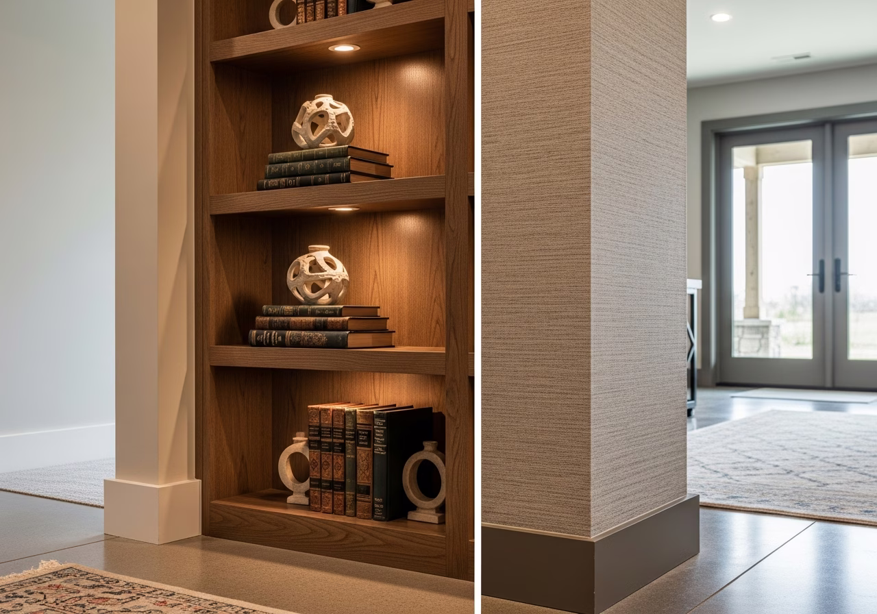 Close-up detail of professionally completed Walkout Basement Creation