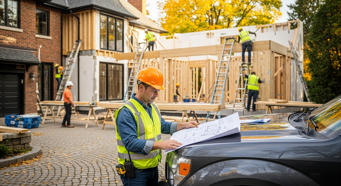 Toronto general contractor managing a residential renovation project