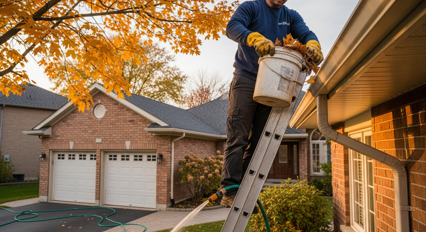 Gutter Cleaning project in Clarington — RenoHouse quality standard completed work