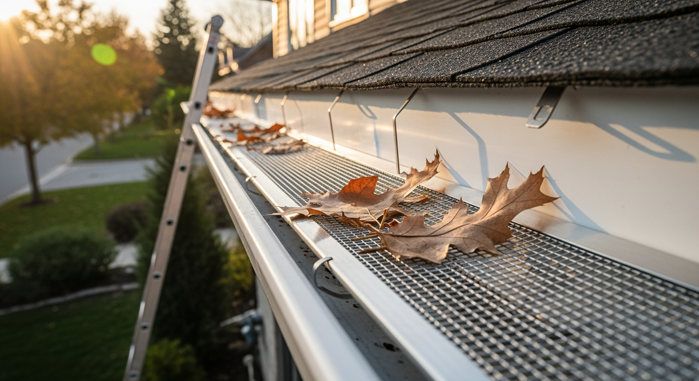 Professional gutter guard installation project completed by RenoHouse in Mississauga — quality workmanship guaranteed