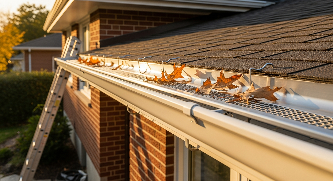 Scarborough gutter guard installation portfolio sample โ finished by licensed RenoHouse crew