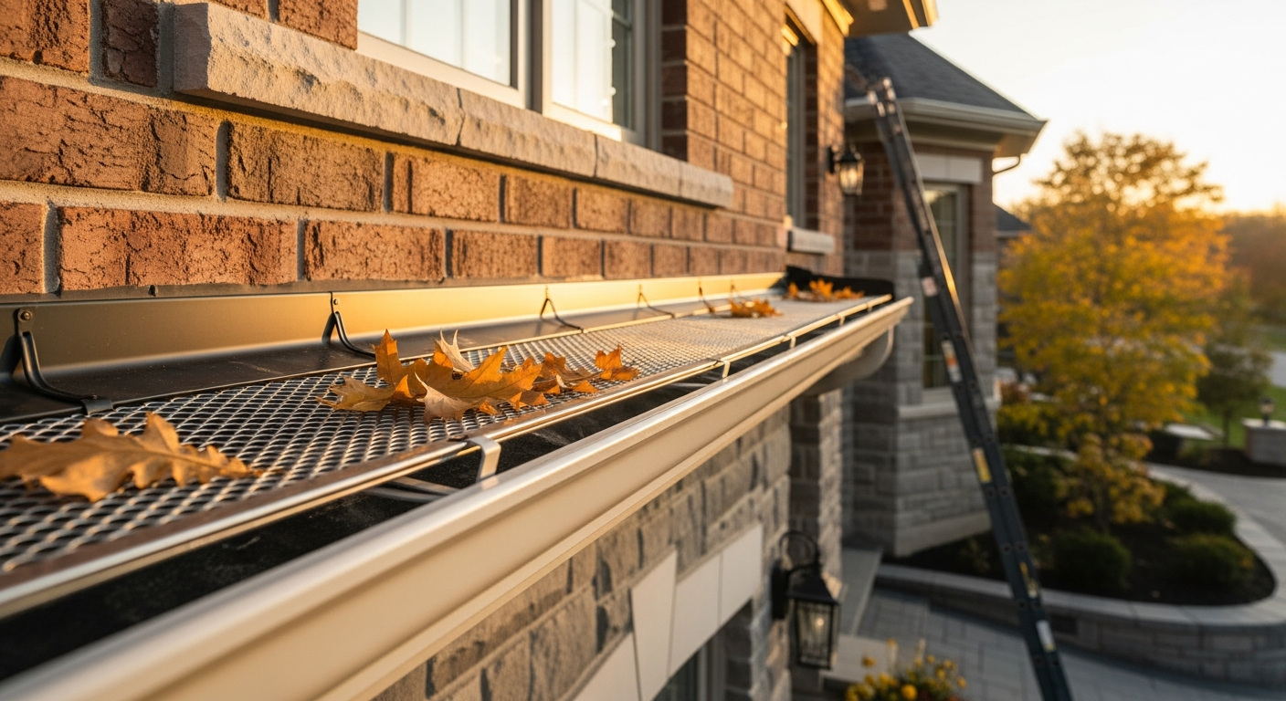 Professional gutter guard installation project completed by RenoHouse in Stouffville — quality workmanship guaranteed