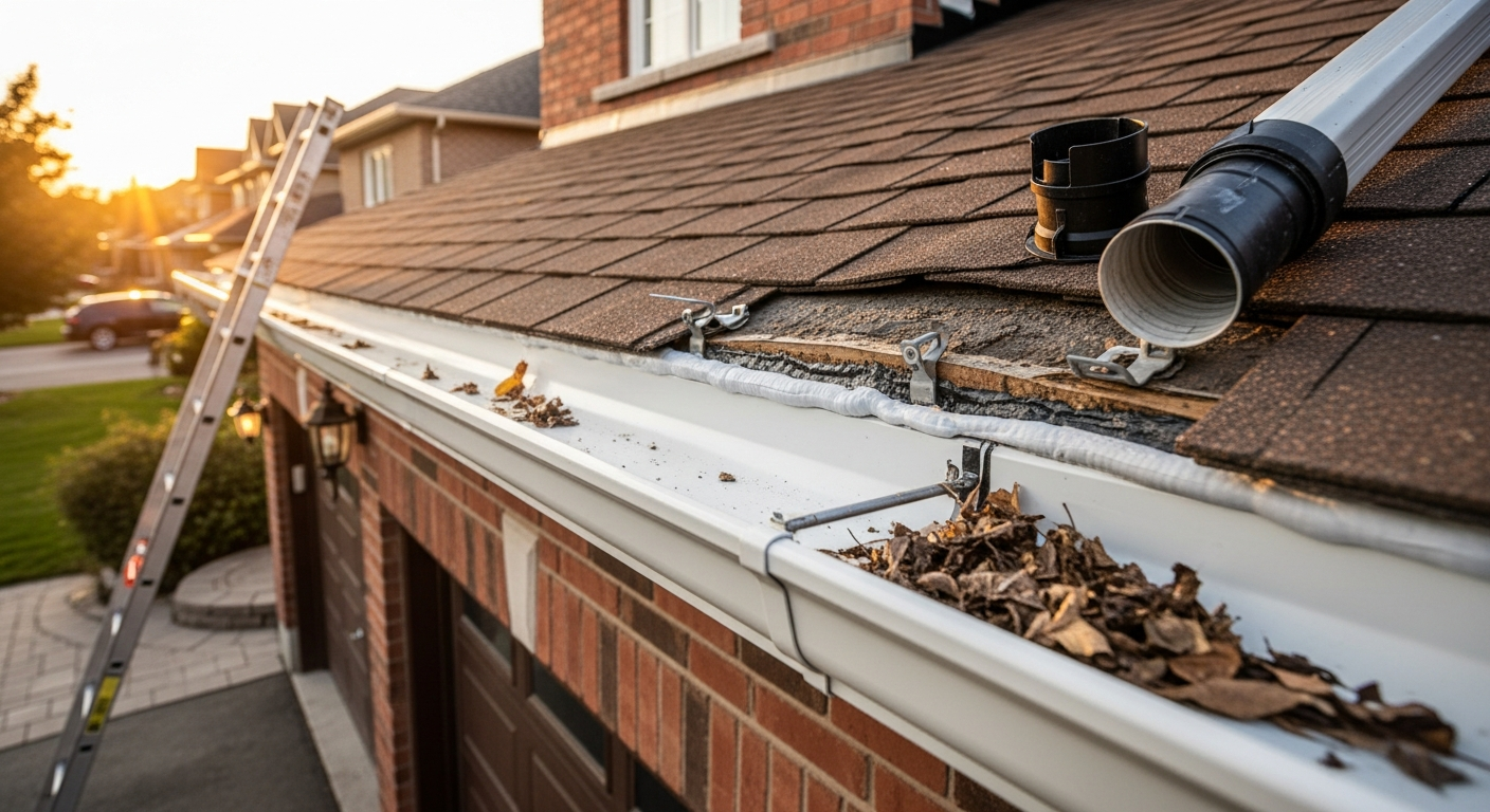 Gutter Repair project in Clarington — RenoHouse quality standard completed work