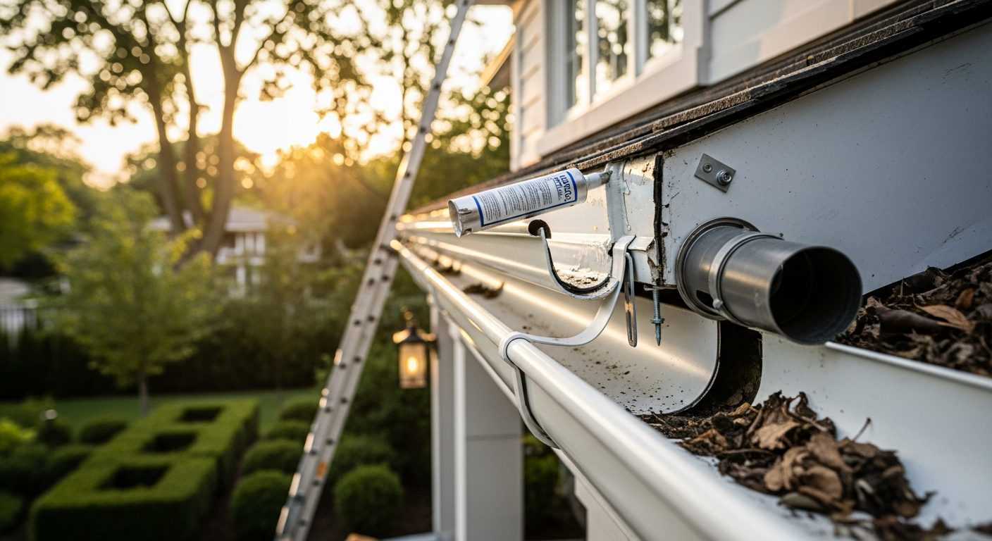 Professional gutter repair project completed by RenoHouse in Markham — quality workmanship guaranteed