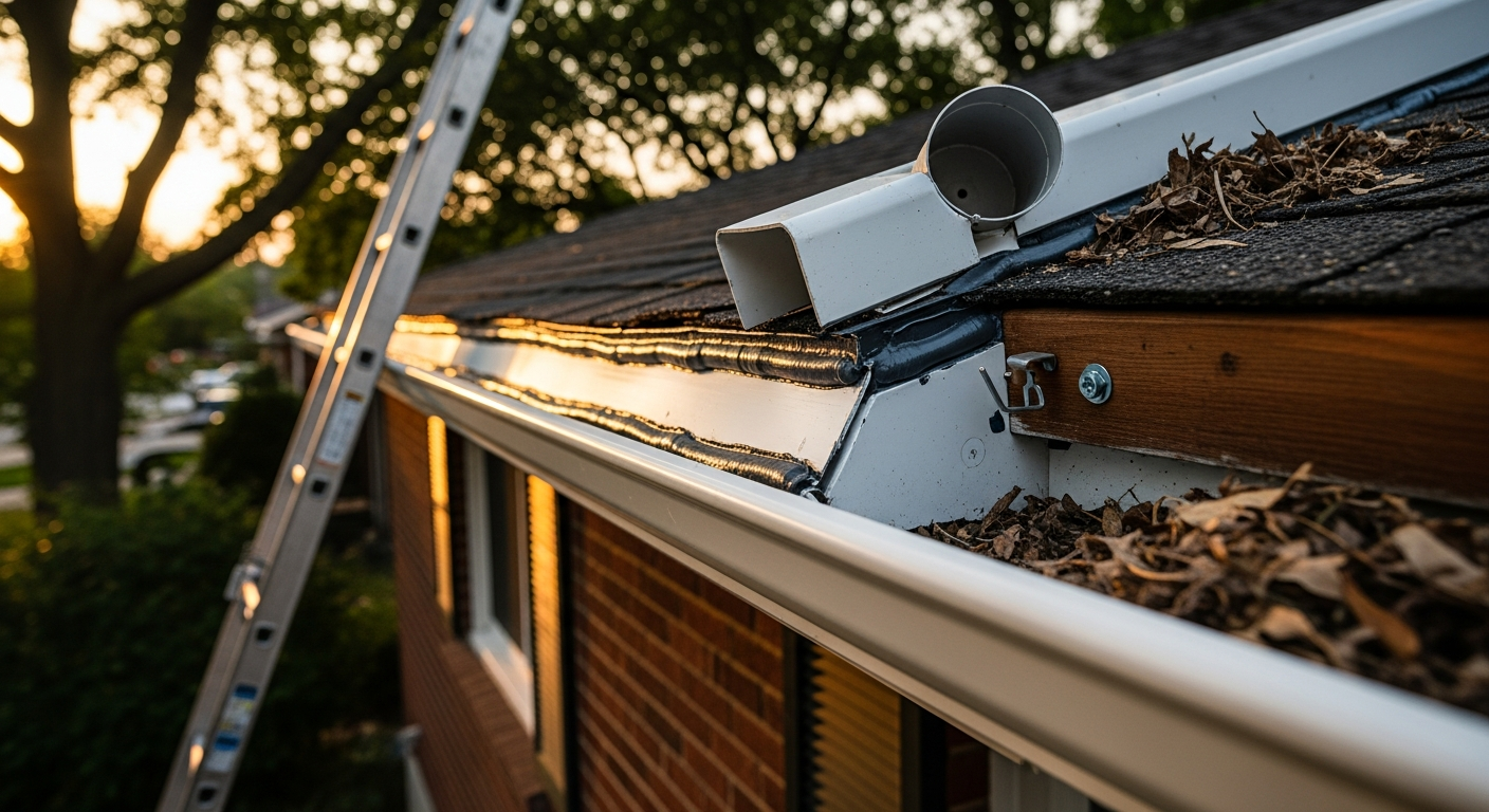 Oshawa gutter repair portfolio sample — finished by licensed RenoHouse crew