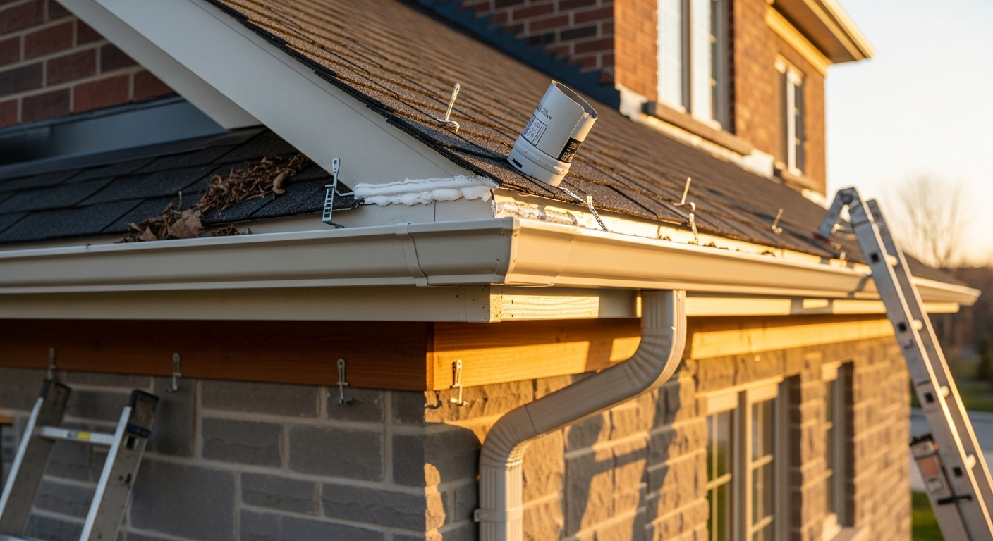 Stouffville gutter repair portfolio sample — finished by licensed RenoHouse crew