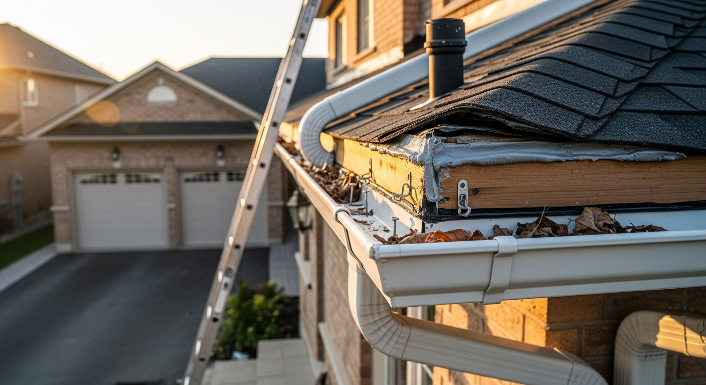 Professional gutter repair project completed by RenoHouse in Whitby — quality workmanship guaranteed