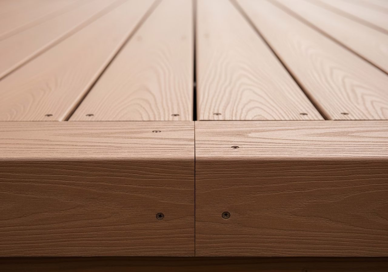 Close-up detail of professionally completed Composite Decking Installation Toronto