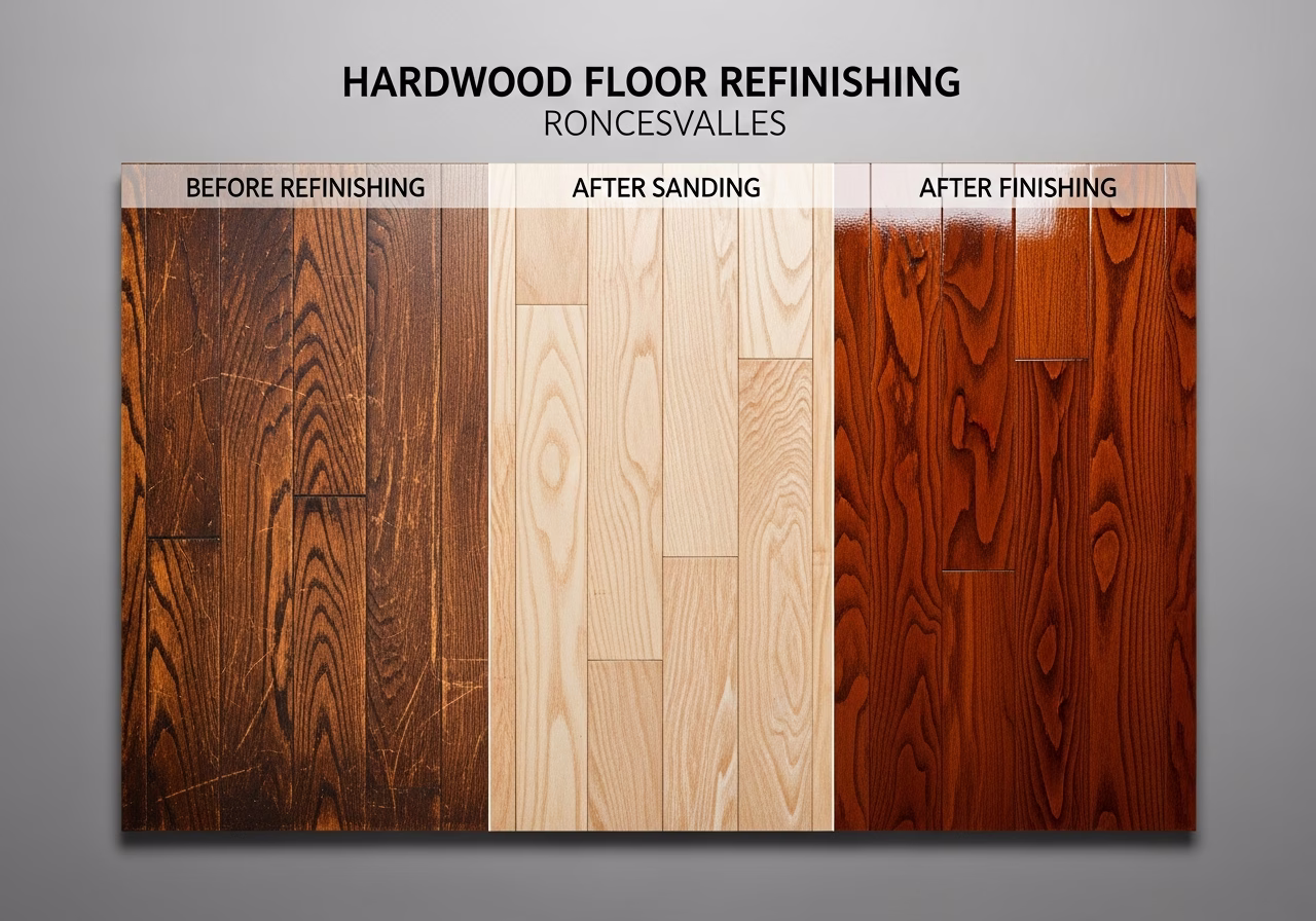 Hardwood Floor Refinishing Roncesvalles brand and material comparison