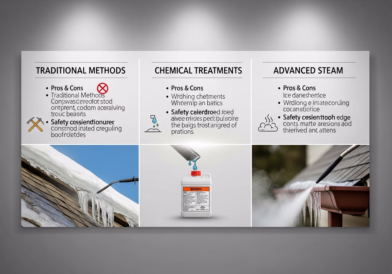 Ice Dam Removal brand and material comparison