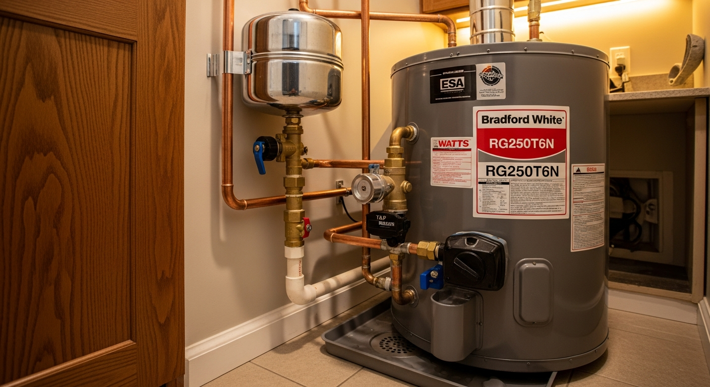 Ajax hot water tank repair & replacement portfolio sample — finished by licensed RenoHouse crew