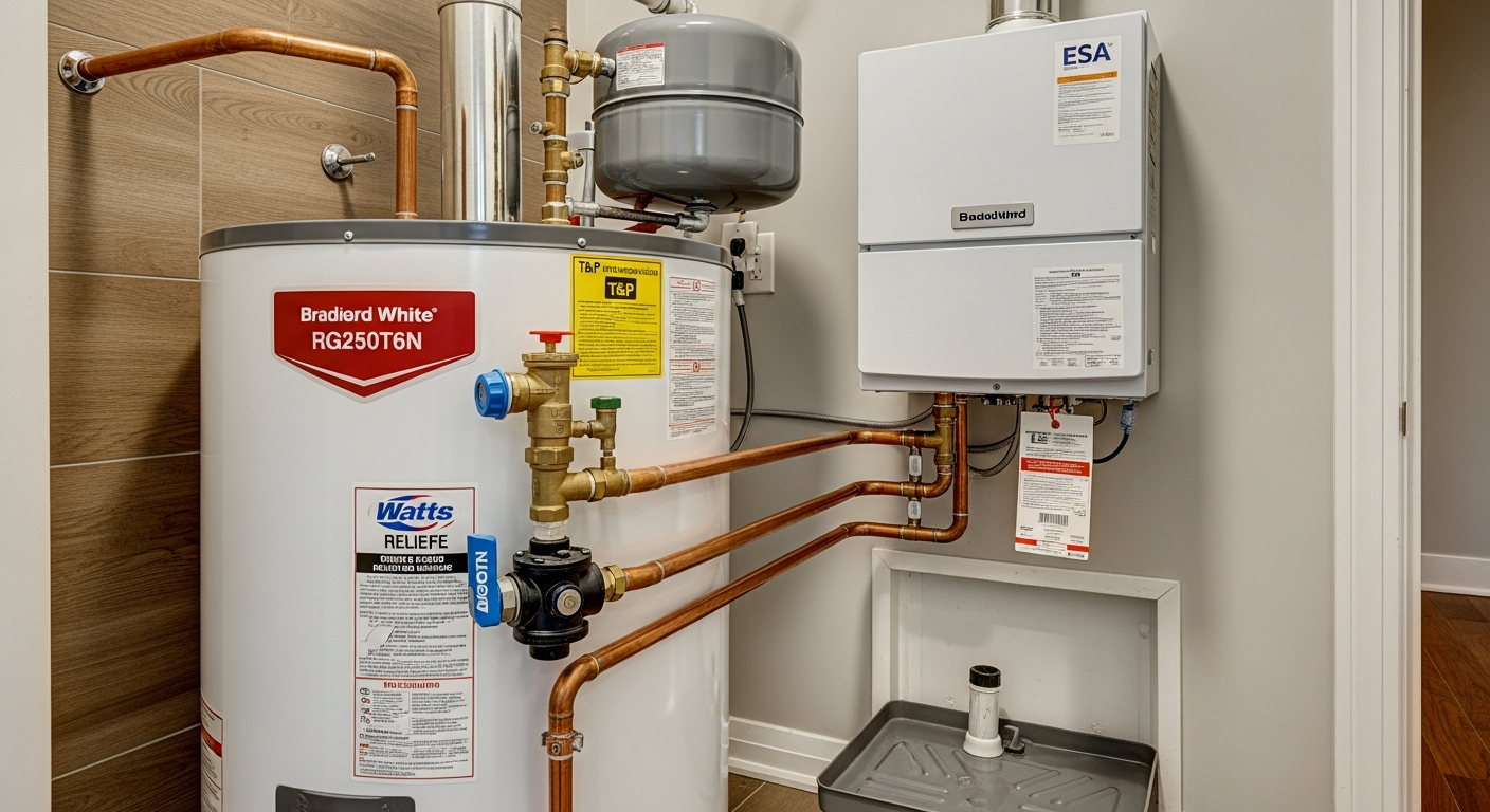 Hot Water Tank Repair & Replacement portfolio close-up from a Brock renovation by RenoHouse