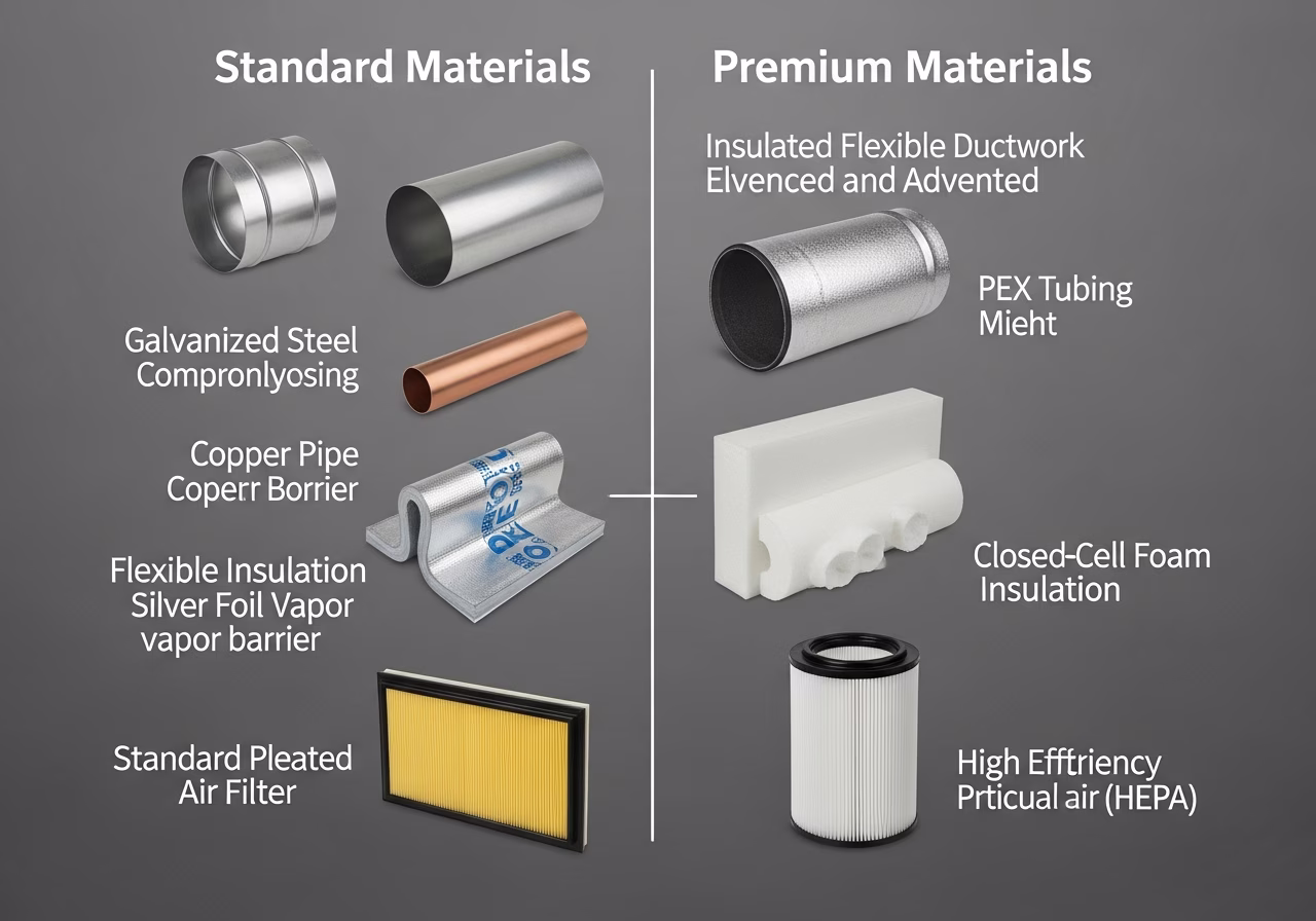 Brand and material comparison for HVAC service in Markham