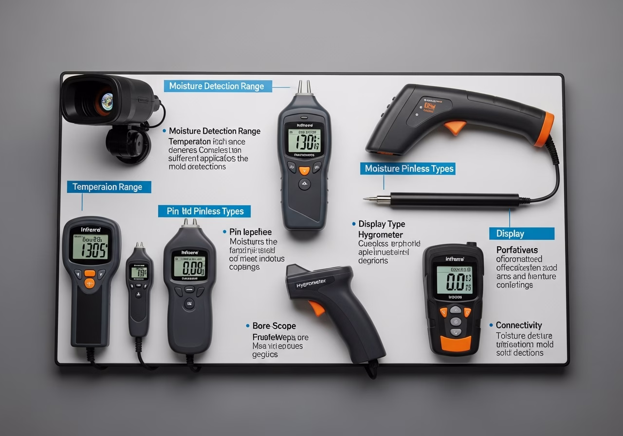 Mold-Prone Area Detection brand and material comparison