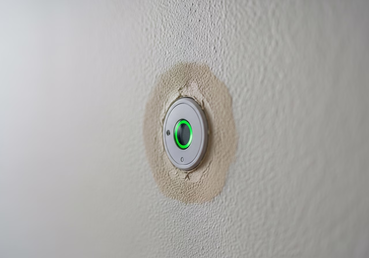 Close-up detail of professionally completed Mold-Prone Area Detection