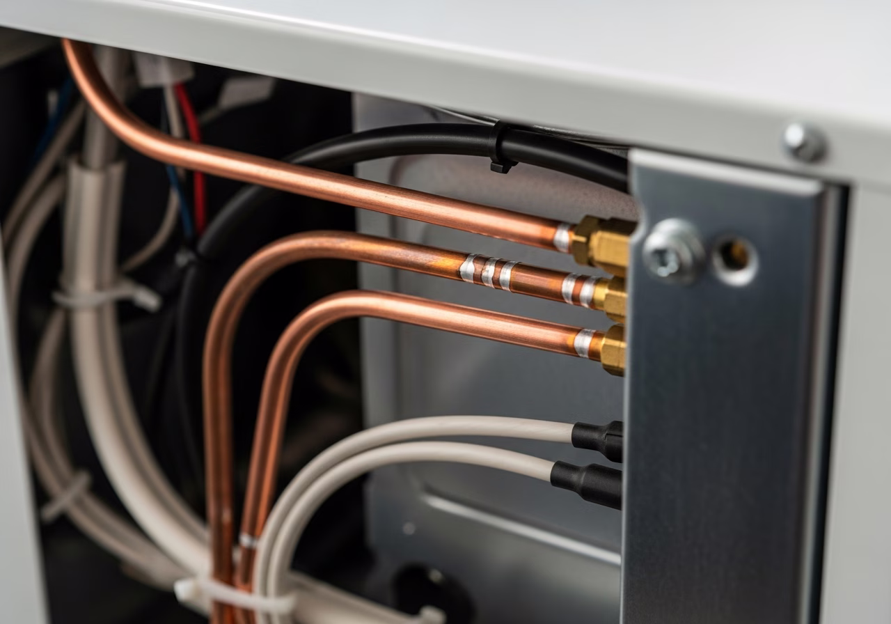 Finished detail close-up for HVAC service in Toronto