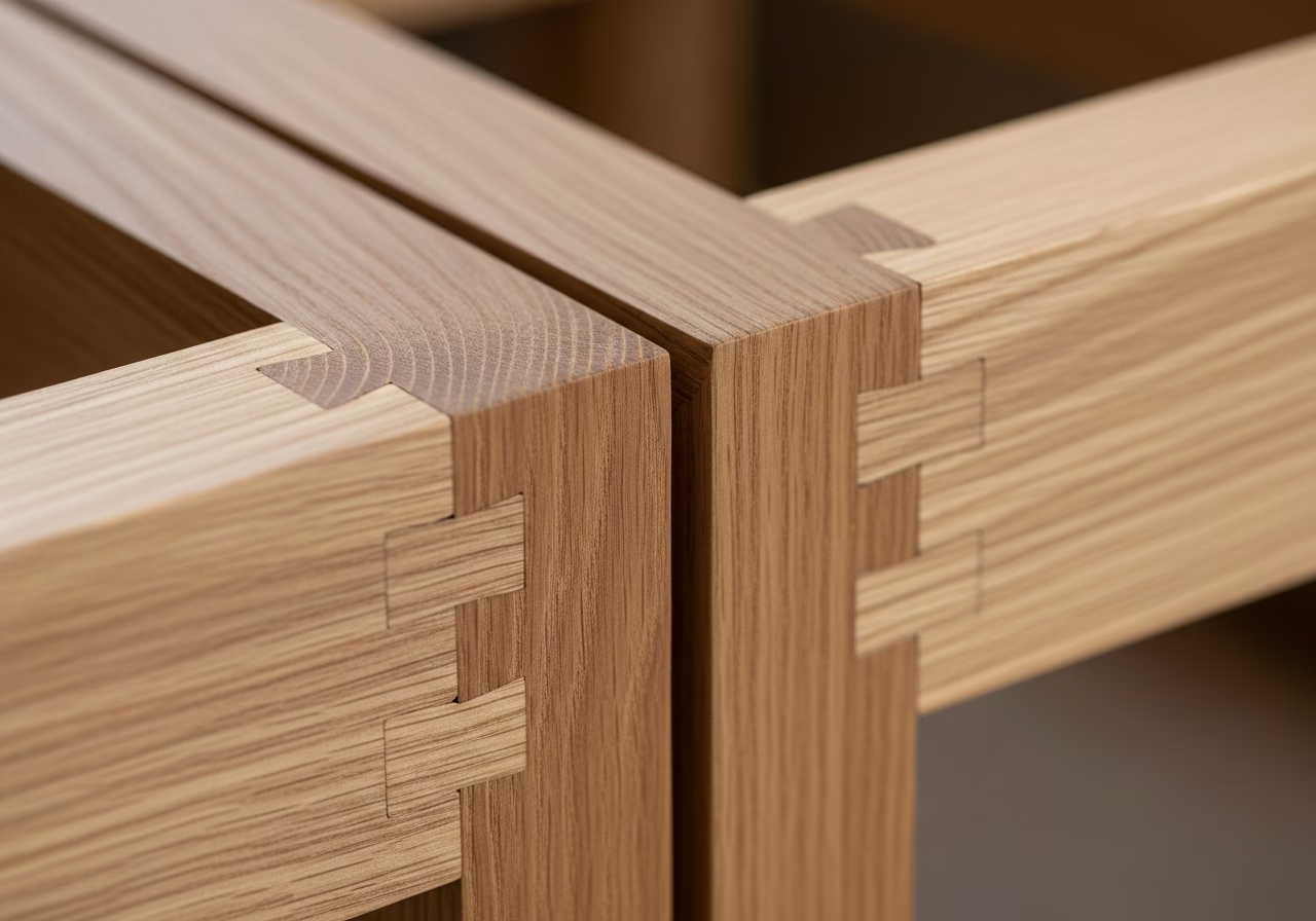 Close-up detail of professionally completed Furniture Assembly