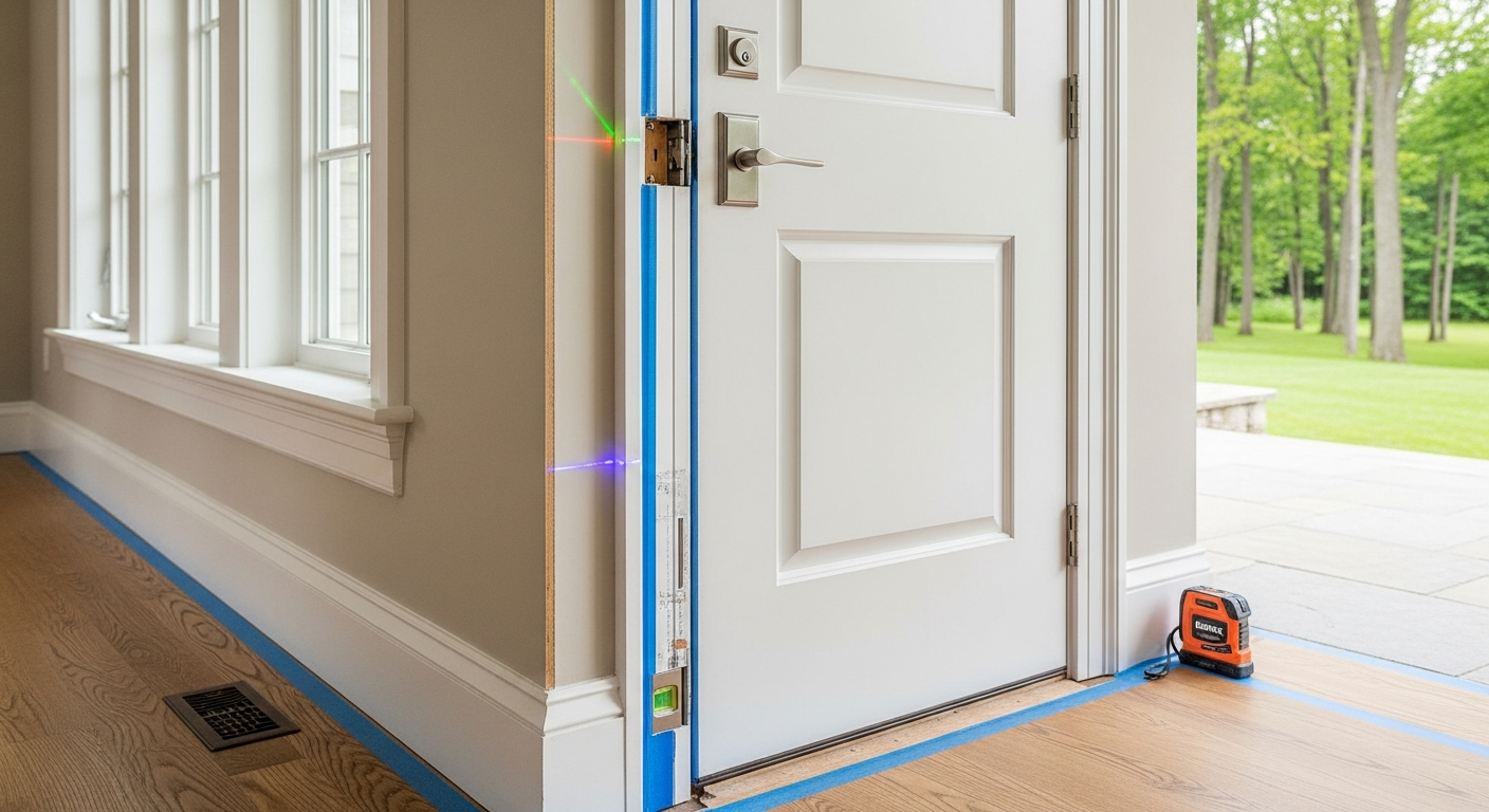 Recent Brock-area interior door installation project — professional finish detail