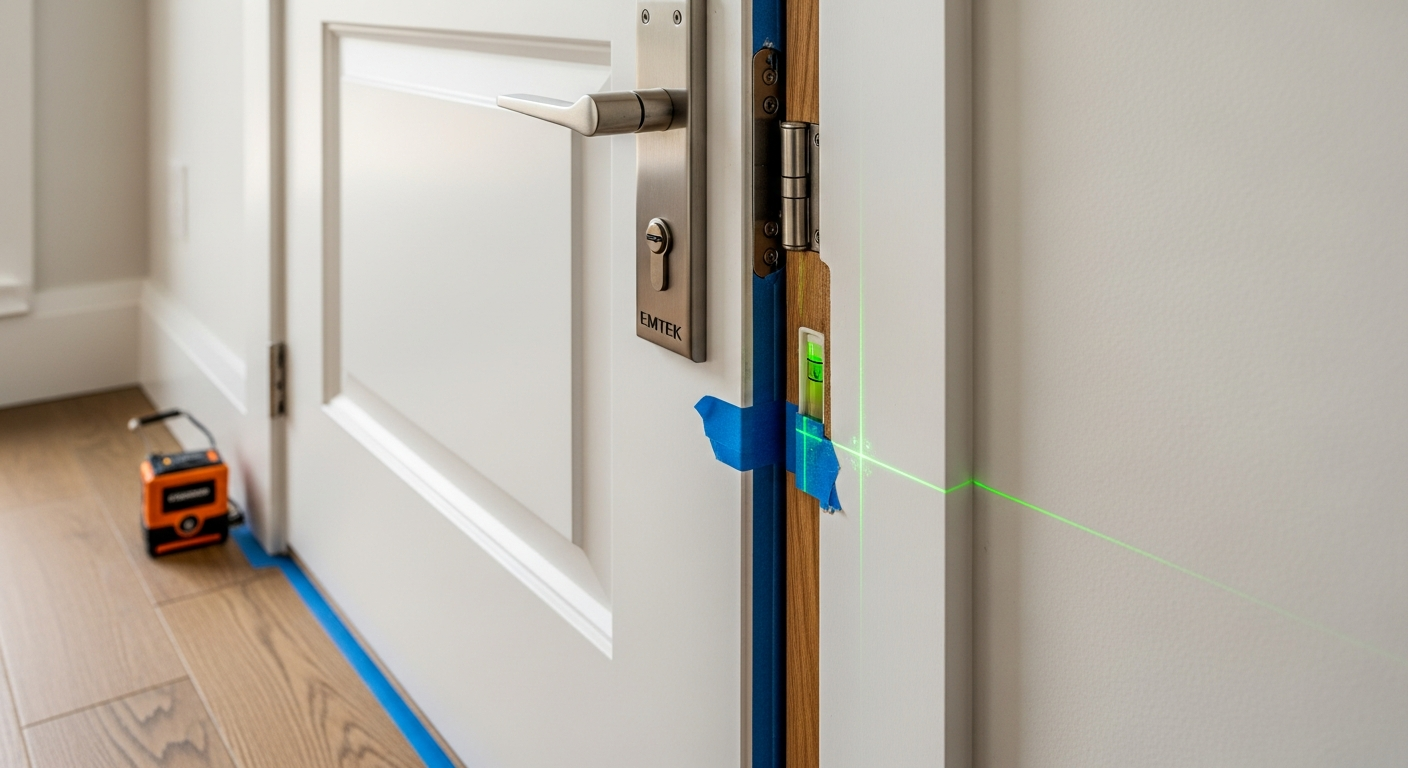 Recent Milton-area interior door installation project — professional finish detail