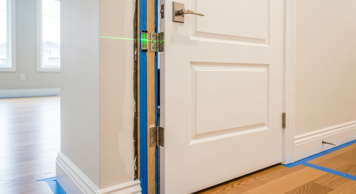 Recent Mississauga-area interior door installation project — professional finish detail