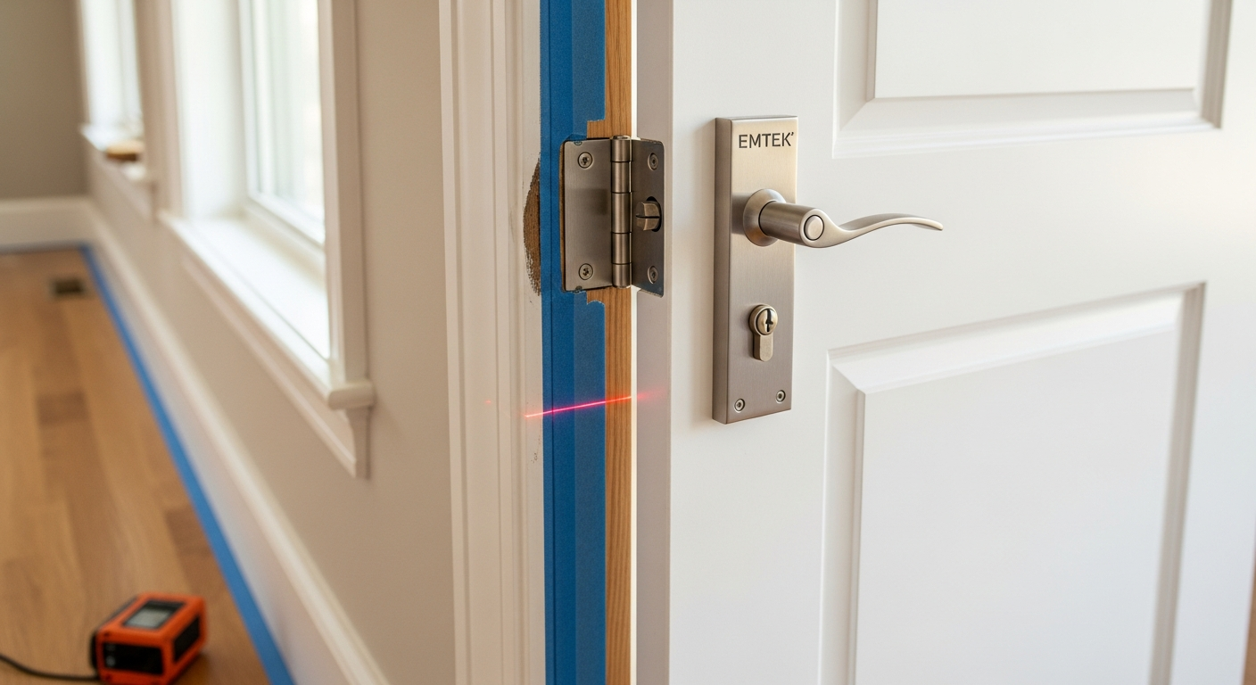Recent Stouffville-area interior door installation project — professional finish detail