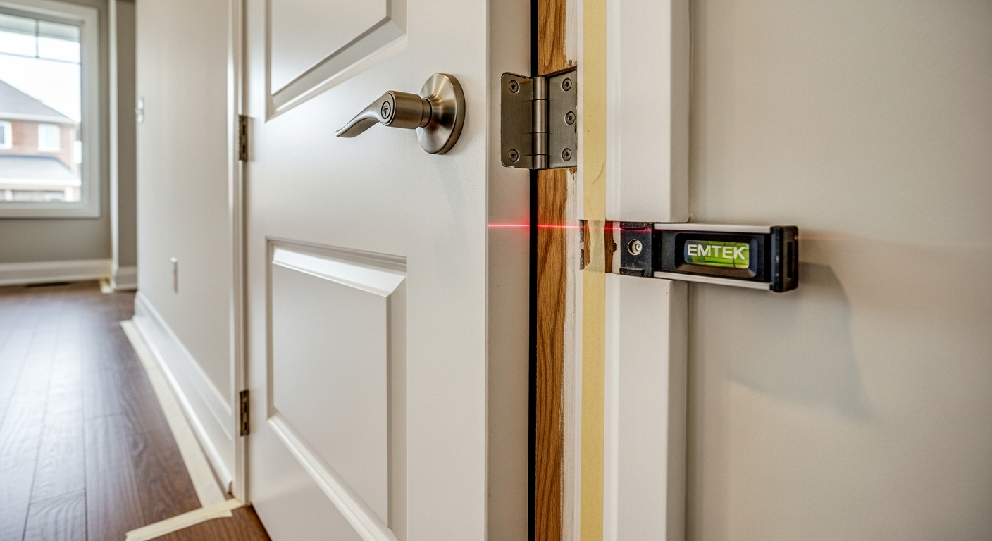 Recently completed interior door installation renovation in a Whitby home