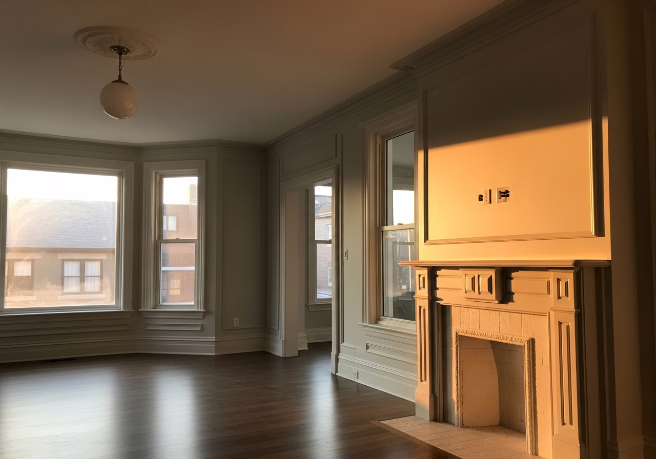 Finished interior painting cabbagetown result in a Toronto/GTA home, photographed in natural light