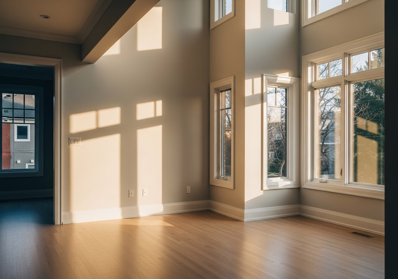 Finished interior painting forest hill result in a Toronto/GTA home, photographed in natural light