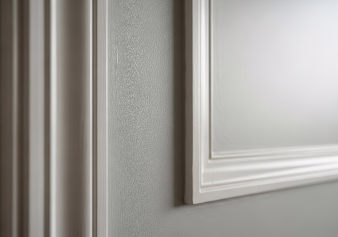 Close-up detail of professionally completed interior painting leslieville showing craftsmanship and finish quality
