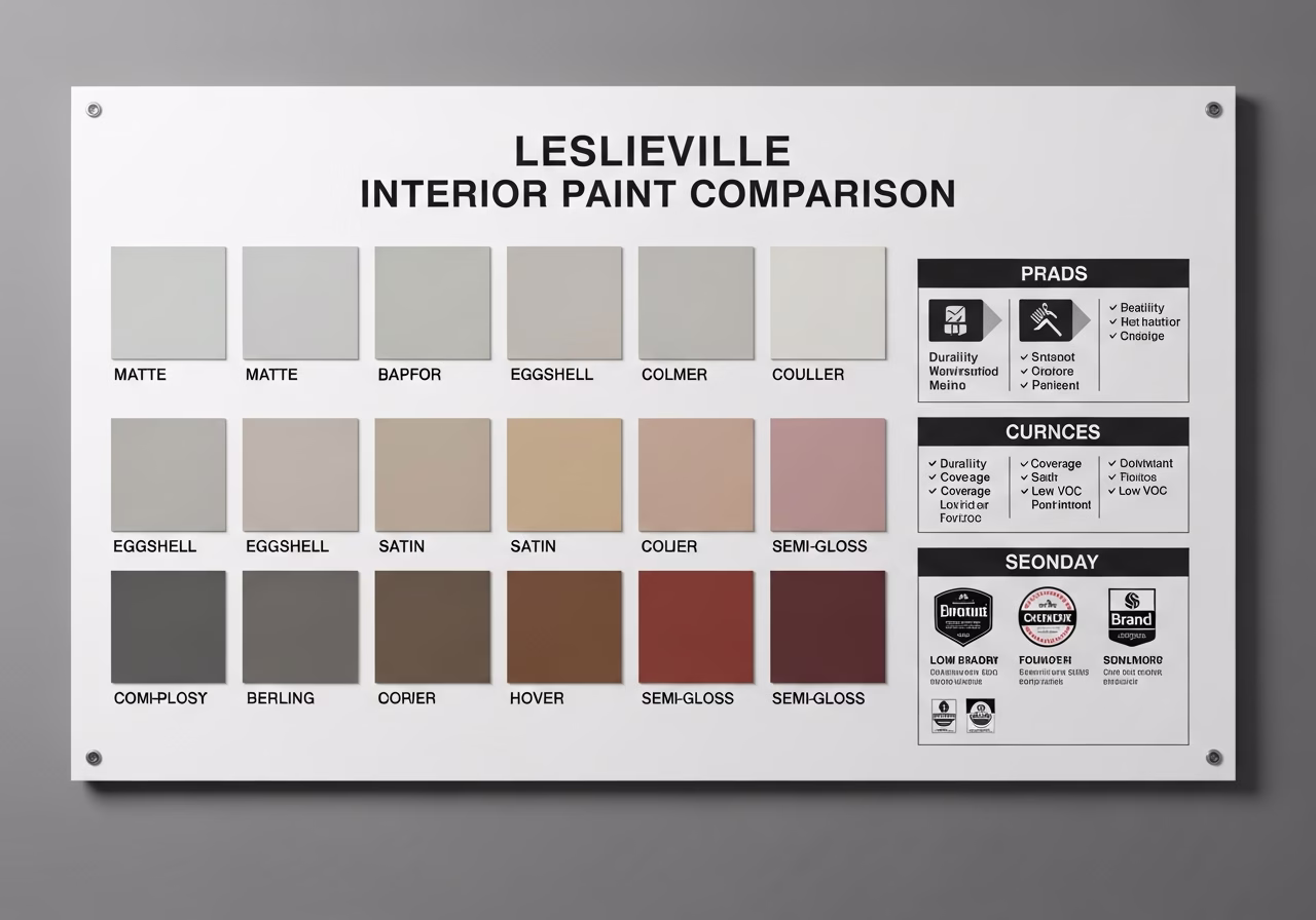 Interior Painting Leslieville brand and material comparison