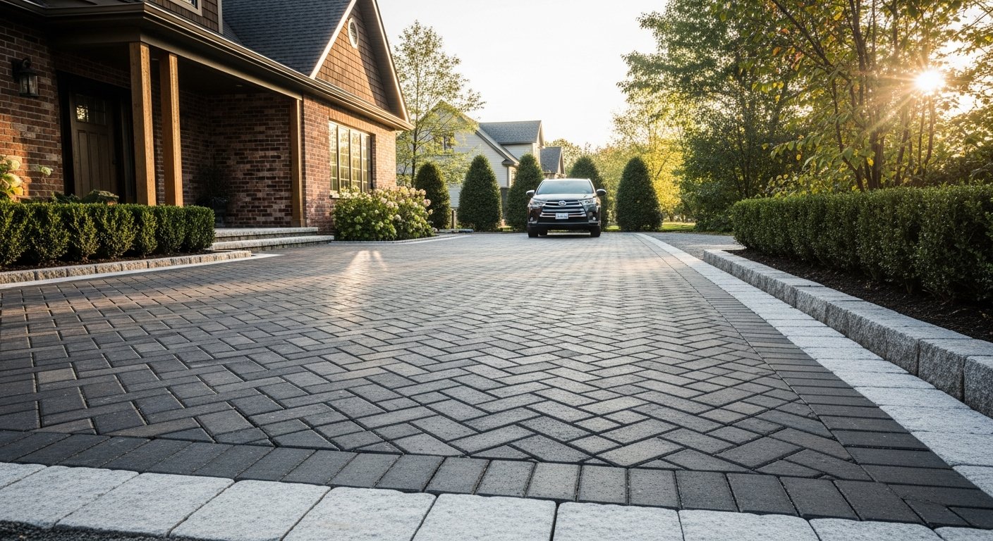 Interlocking Driveway & Patio project in Scugog — RenoHouse quality standard completed work