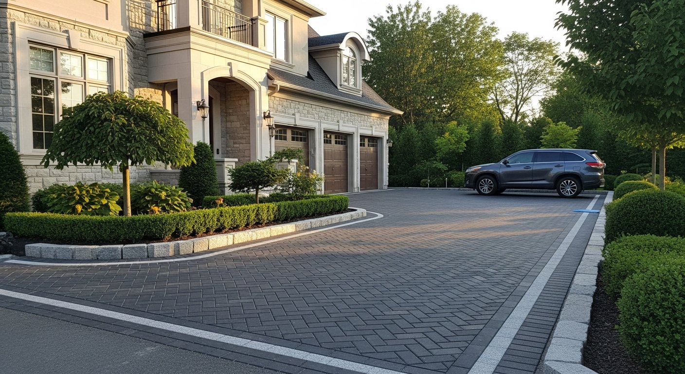 Interlocking Driveway & Patio project in Vaughan — RenoHouse quality standard completed work