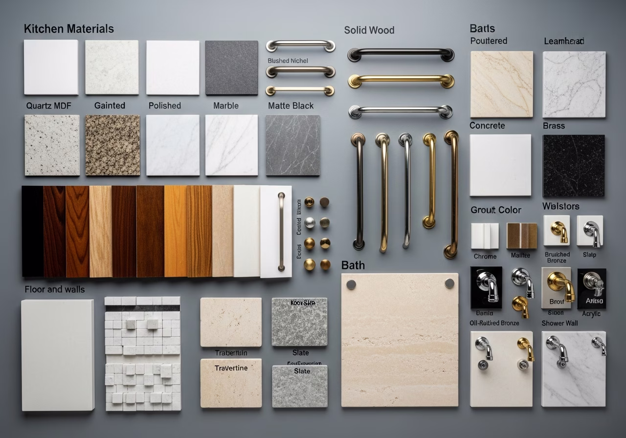 Brand and material comparison for kitchen and bath renovation in Mississauga