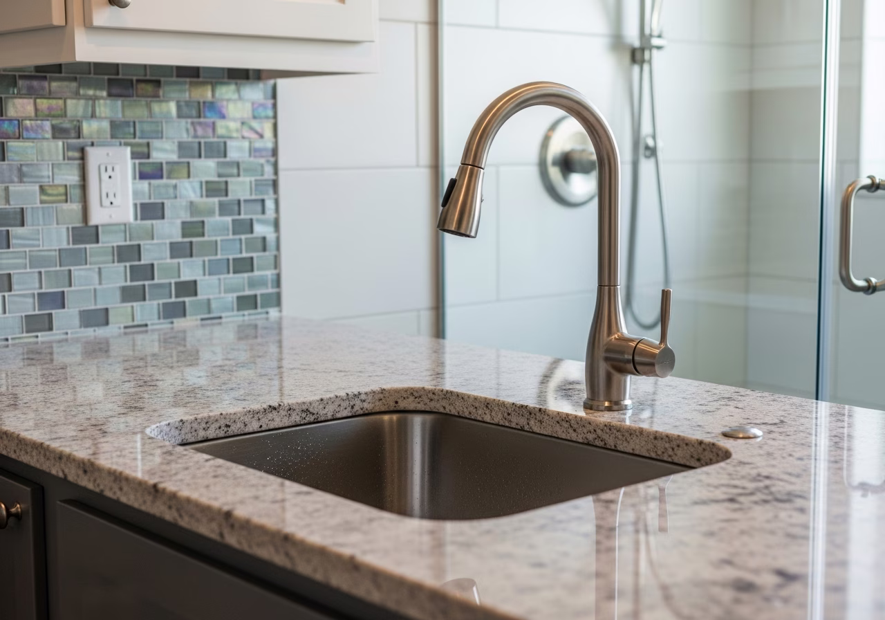 Finished detail close-up for kitchen and bath renovation in Oakville