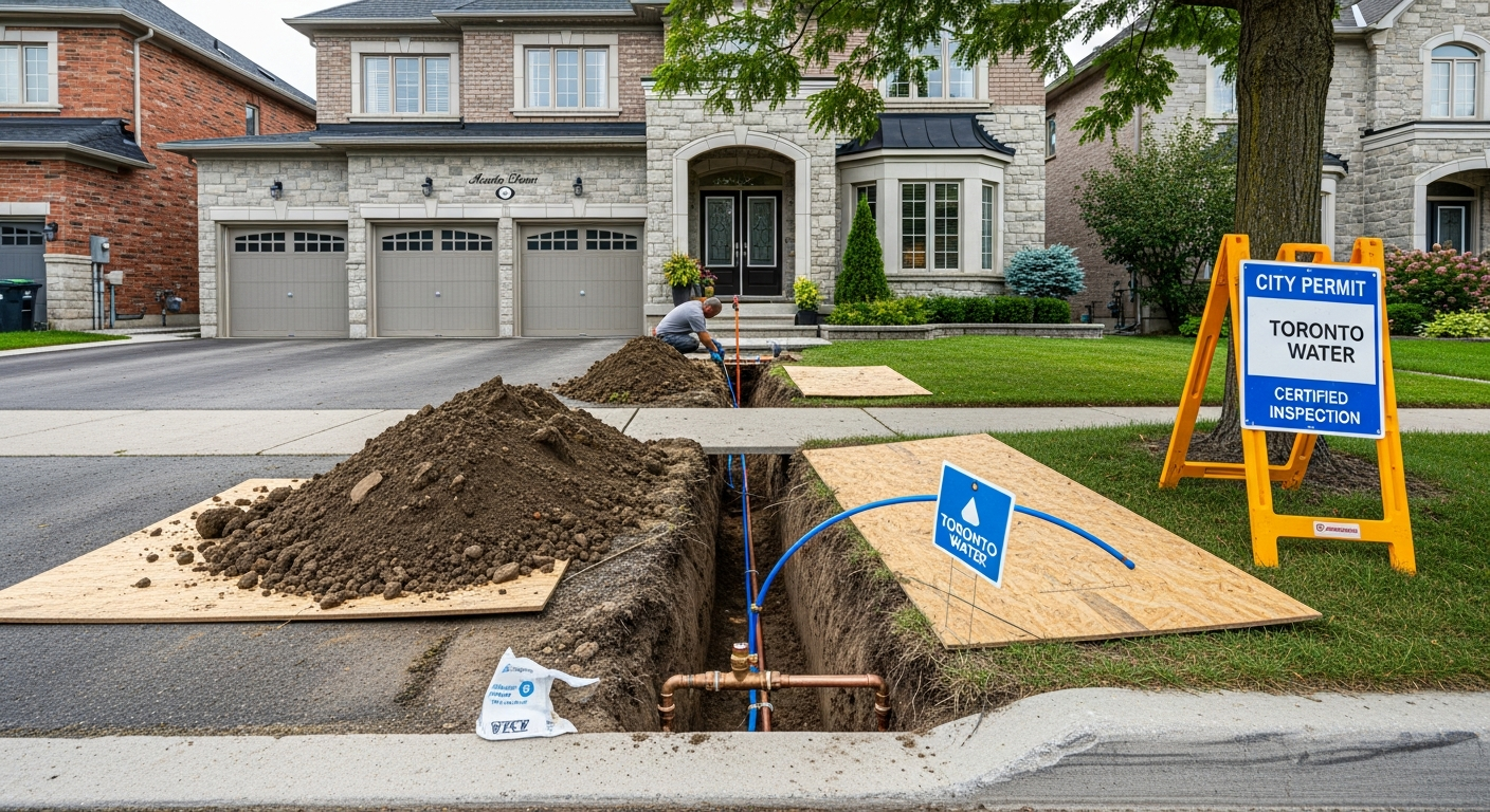 Recent Aurora-area lead service line replacement project — professional finish detail