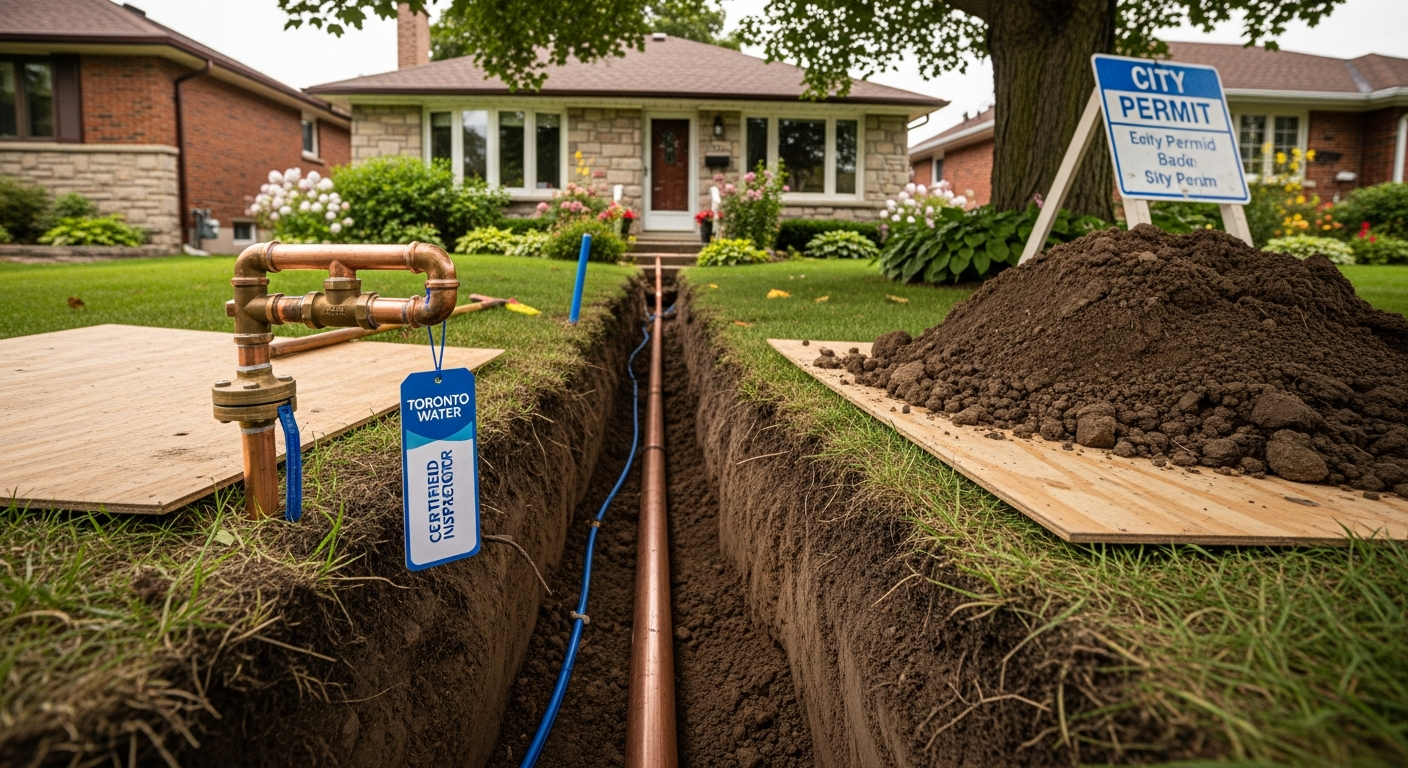 Professional lead service line replacement project completed by RenoHouse in Burlington — quality workmanship guaranteed