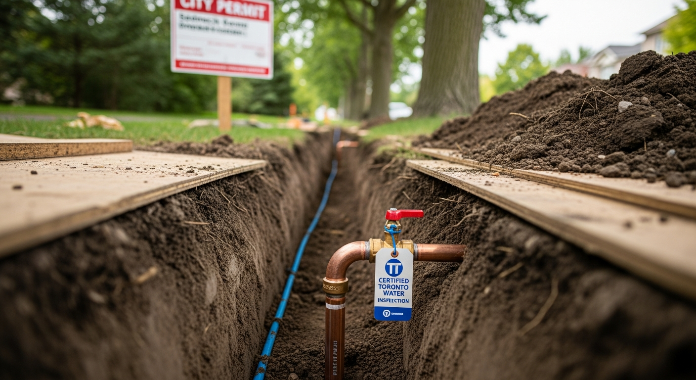 Lead Service Line Replacement project in King City — RenoHouse quality standard completed work