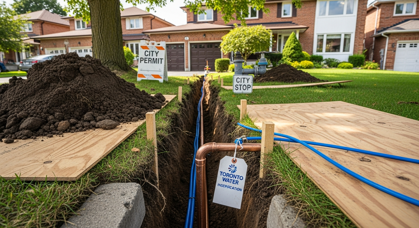 Lead Service Line Replacement project in Newmarket — RenoHouse quality standard completed work