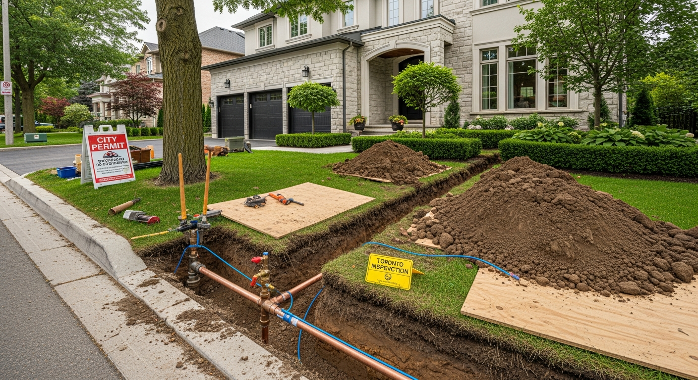 Lead Service Line Replacement project in Vaughan — RenoHouse quality standard completed work