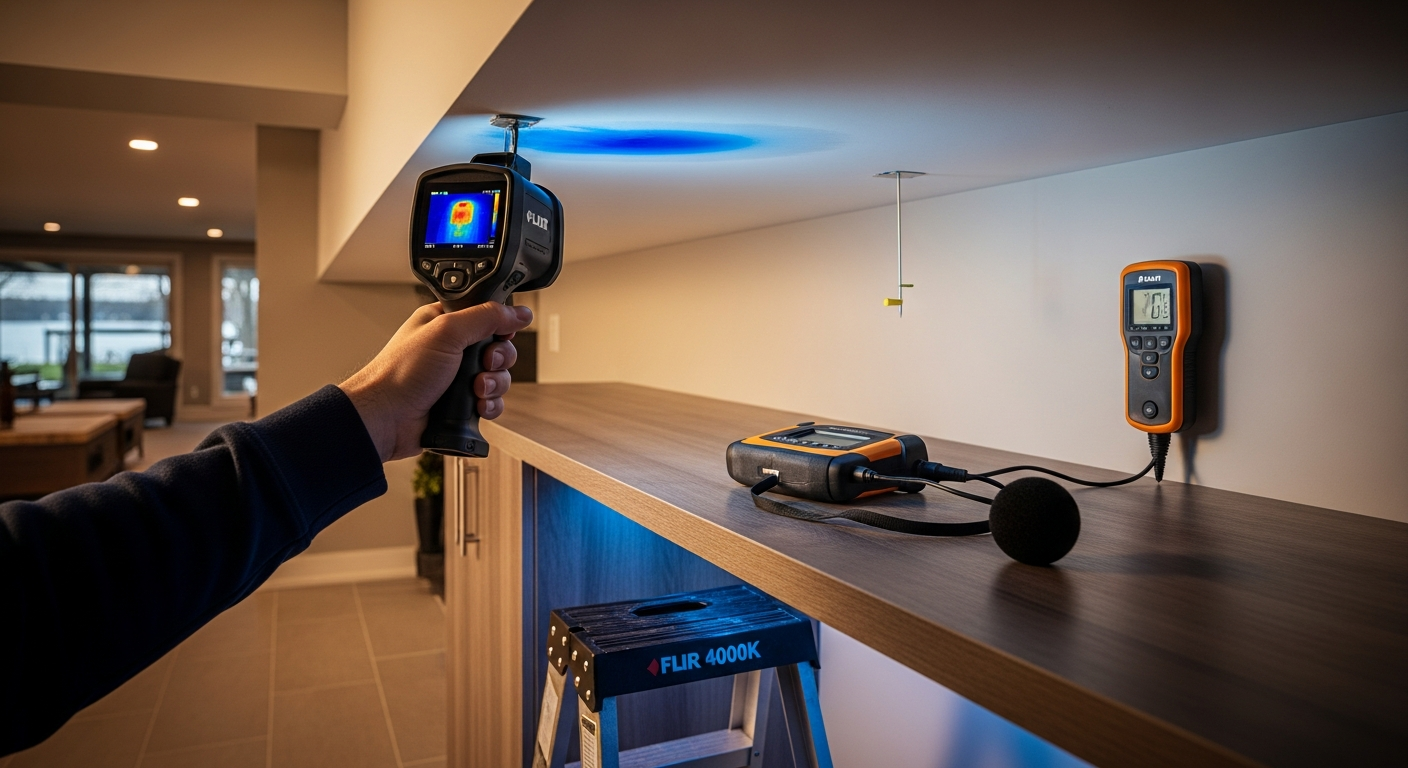 Leak Detection portfolio close-up from a Georgina renovation by RenoHouse