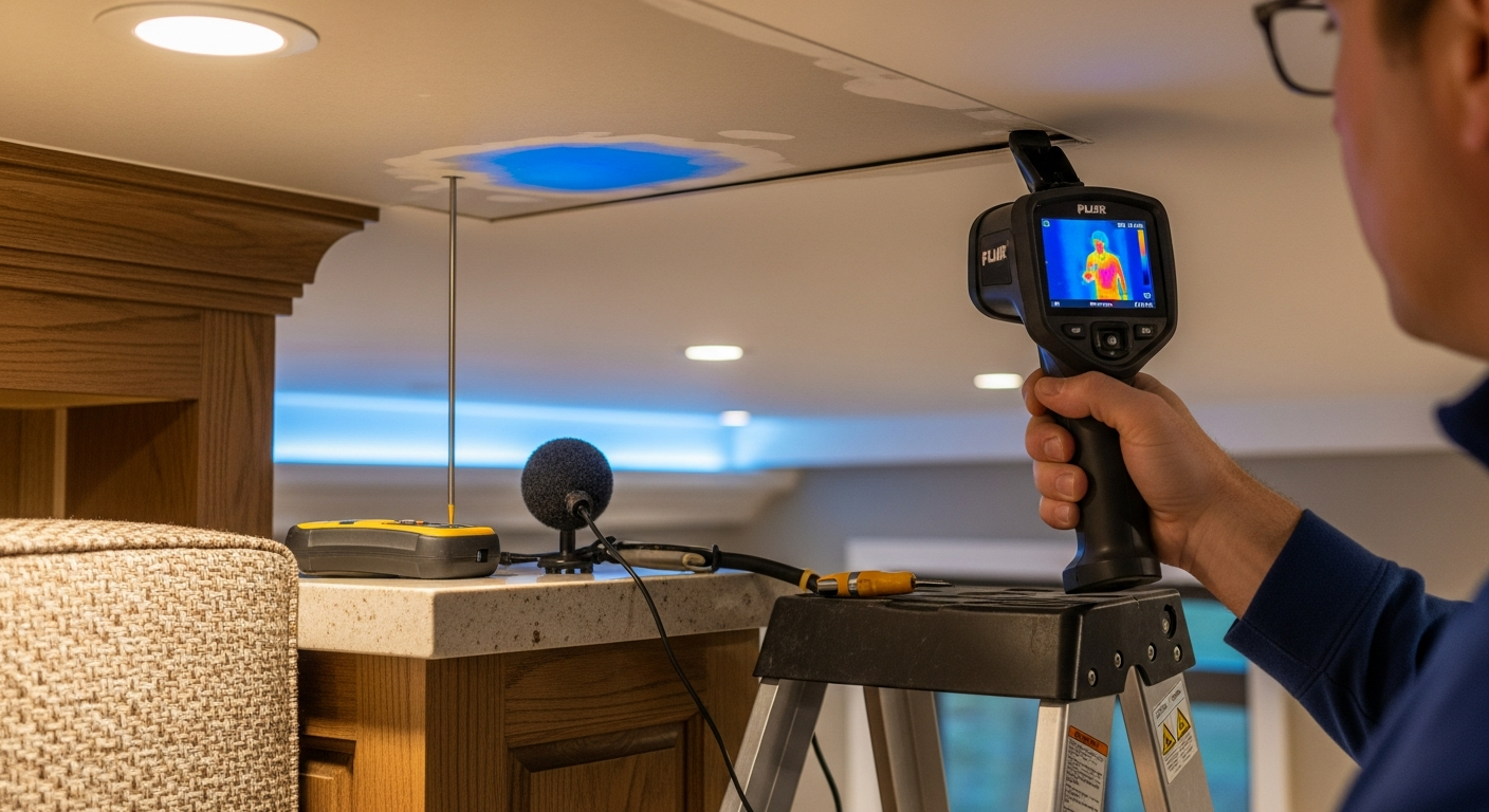 On-site leak detection install detail at a King City property