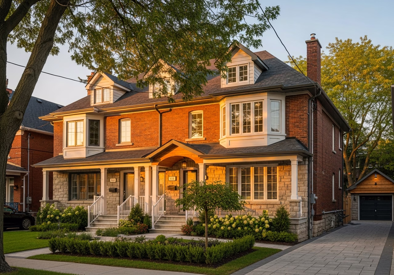 Finished multiplex conversion (2-4 plex) result in a Toronto/GTA home, photographed in natural light