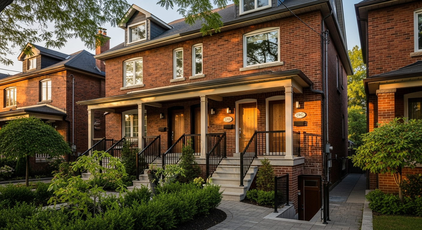 Multiplex conversion of a Toronto detached home into 2-4 units