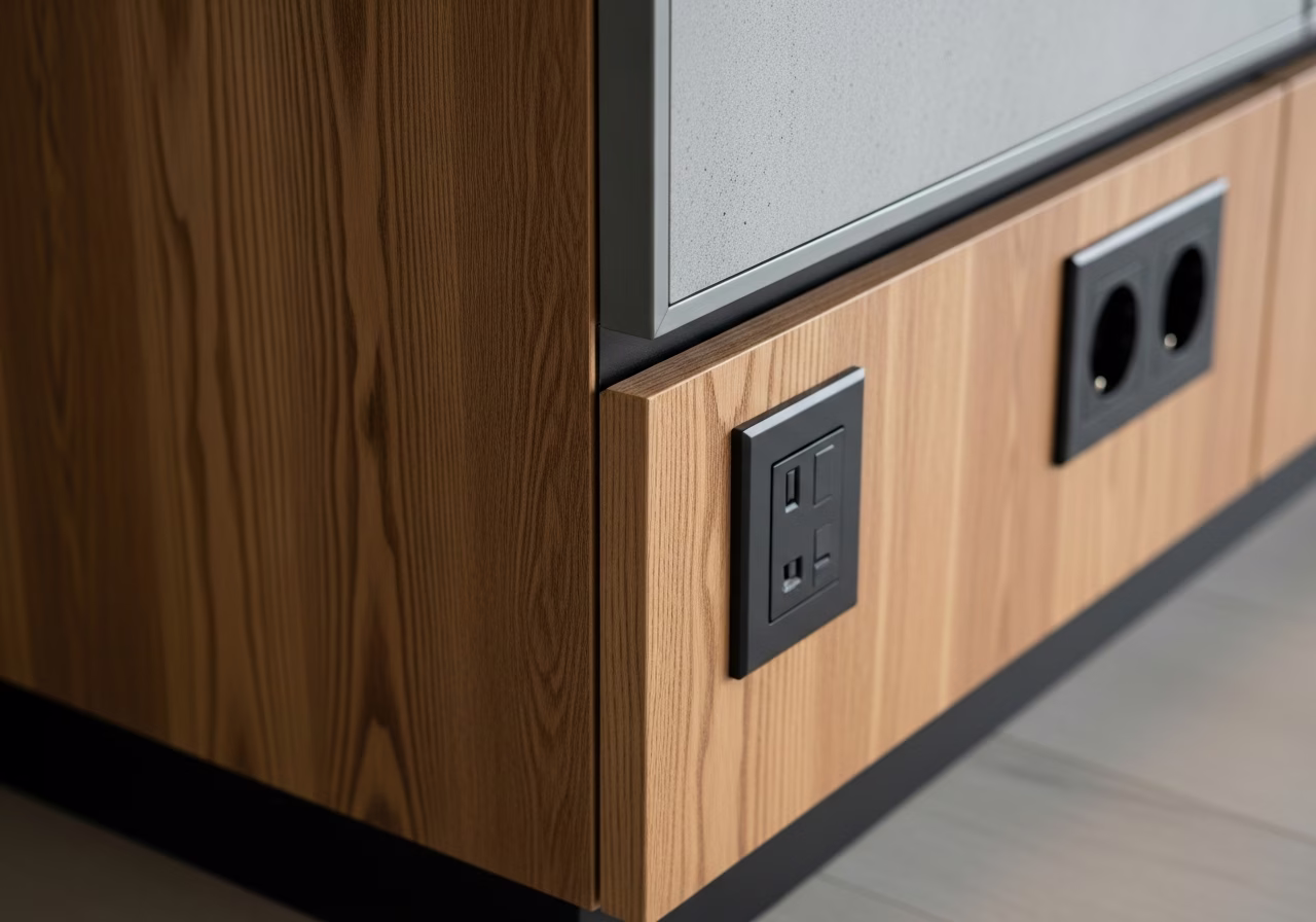 Finished detail close-up for multiplex conversion in Toronto