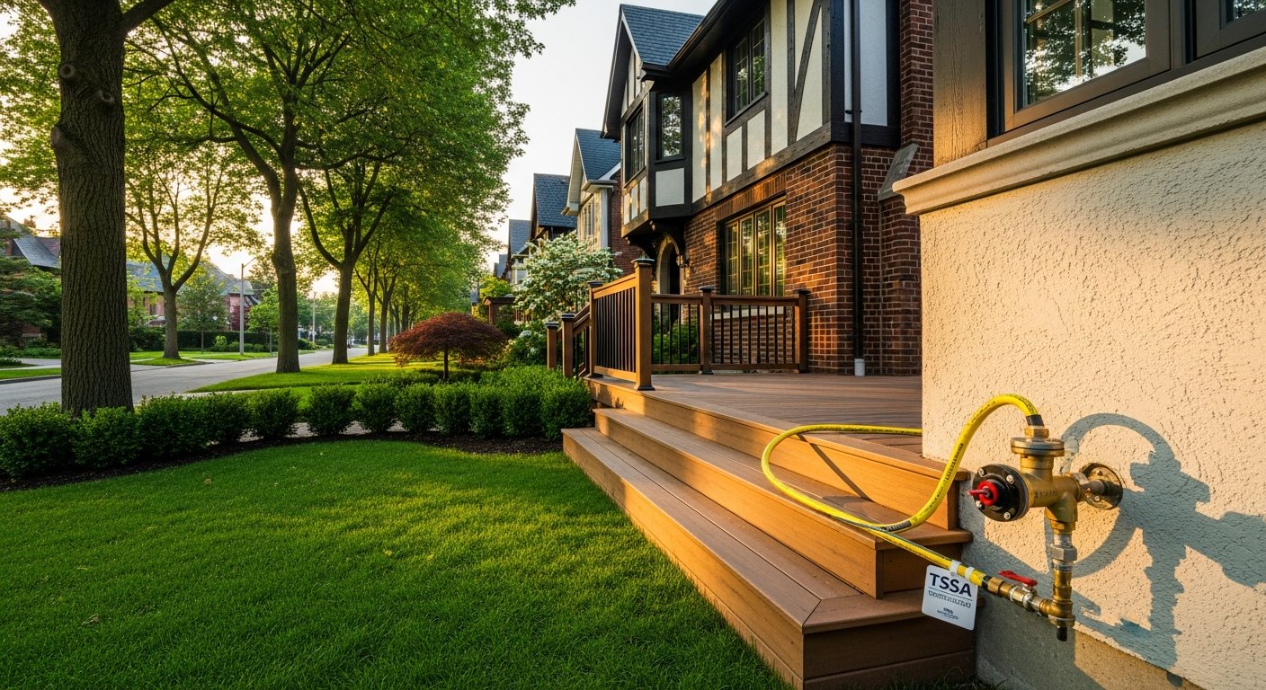 Licensed outdoor gas line installation crew in Etobicoke — fully bonded local contractor