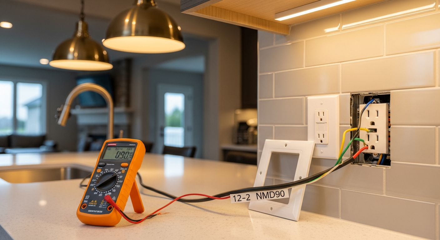 Final result of a electrical outlet & switch installation project at a East Gwillimbury residence