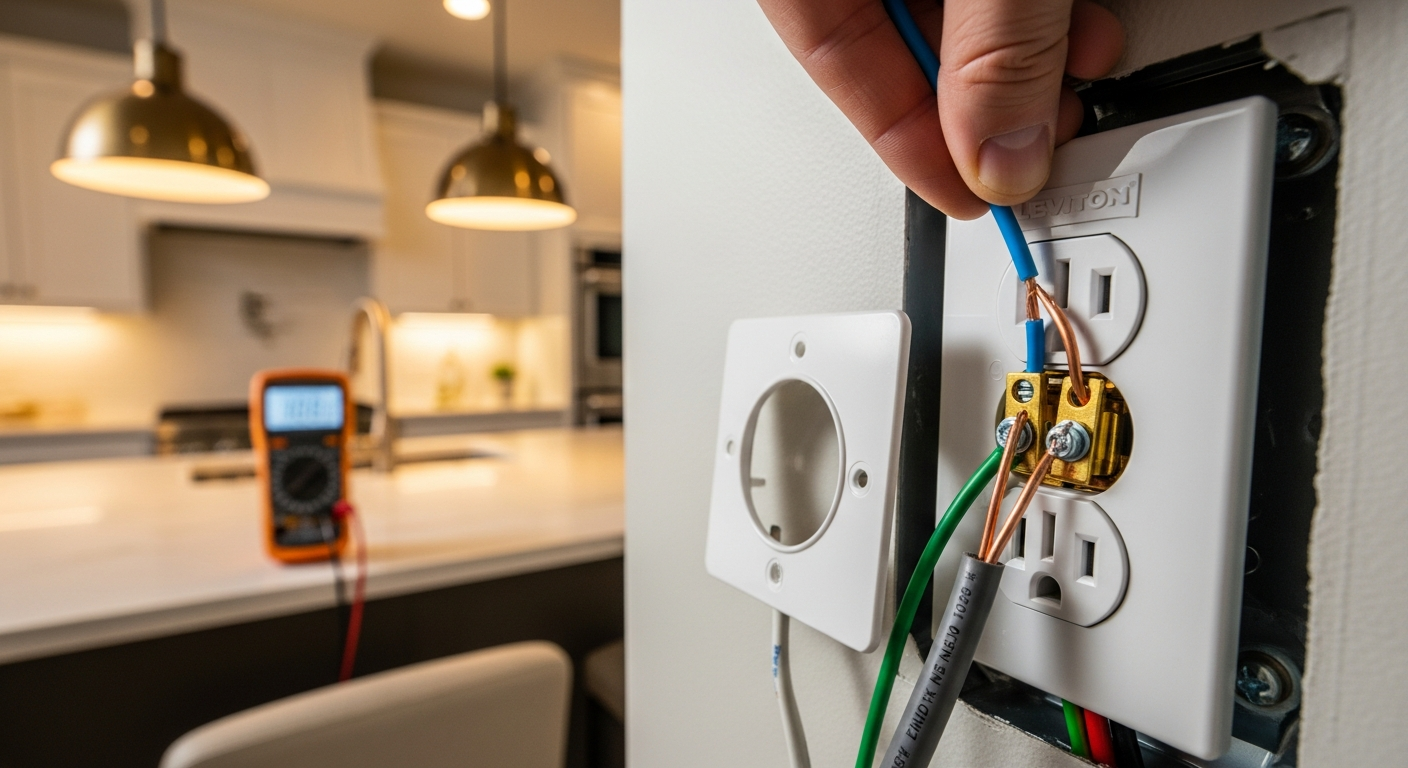 Pickering electrical outlet & switch installation portfolio sample — finished by licensed RenoHouse crew